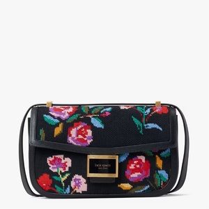 Kate Spade Katy Autumn Floral Needlepoint Convertible Crossbody/Shoulder  Bag